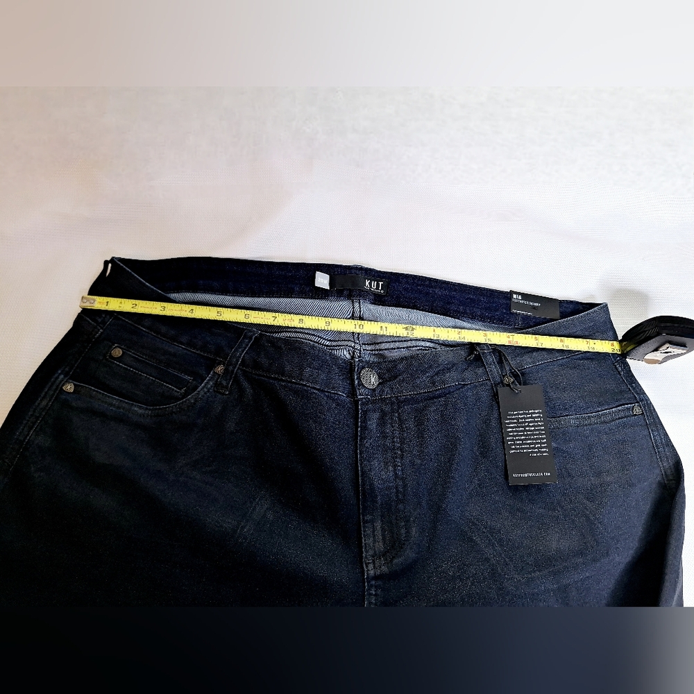 NWT Kut From The Cloth"The Toothpick Skinny"Plus-size Mia dark metallicfin. jean - Picture 2 of 13